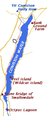 map of coniston water